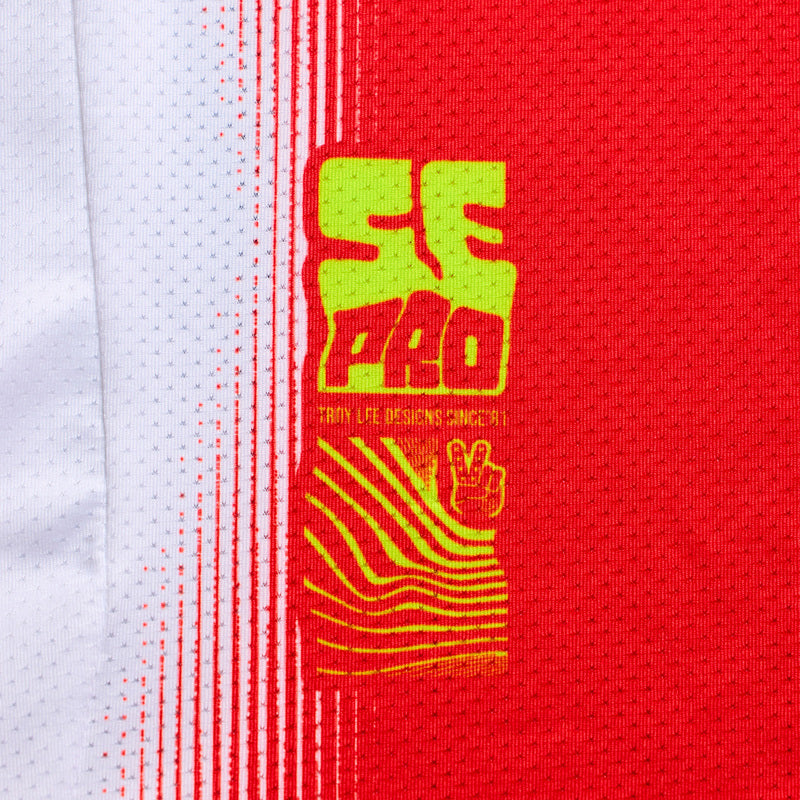 Troy Lee Designs SE Pro Youth Kindermaat jersey Illusion Rood/Zwart