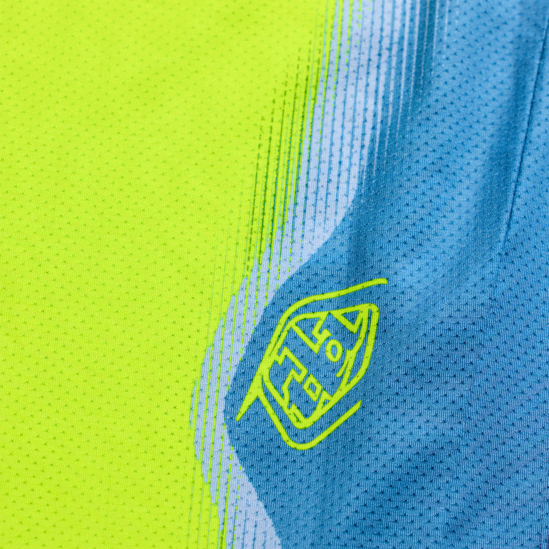 Troy Lee Designs SE Pro Youth Kindermaat jersey Illusion Slate/Neon geel