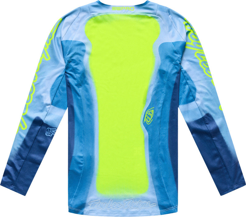Troy Lee Designs SE Pro Youth Kindermaat jersey Illusion Slate/Neon geel
