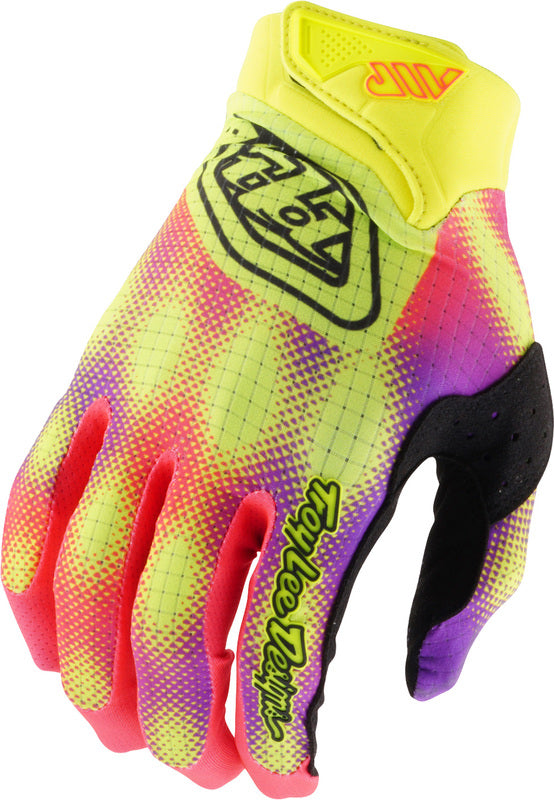 Troy Lee Designs Air Motorhandschoenen Aura Neon geel