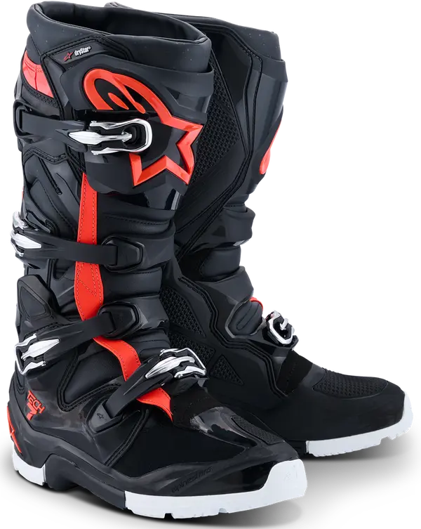 Laars T7 Enduro DS Zwart/Rood/WH