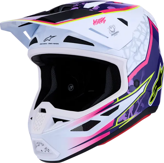 Alpinestars Helm SM7 BLASTER Paars/Roze/Wit