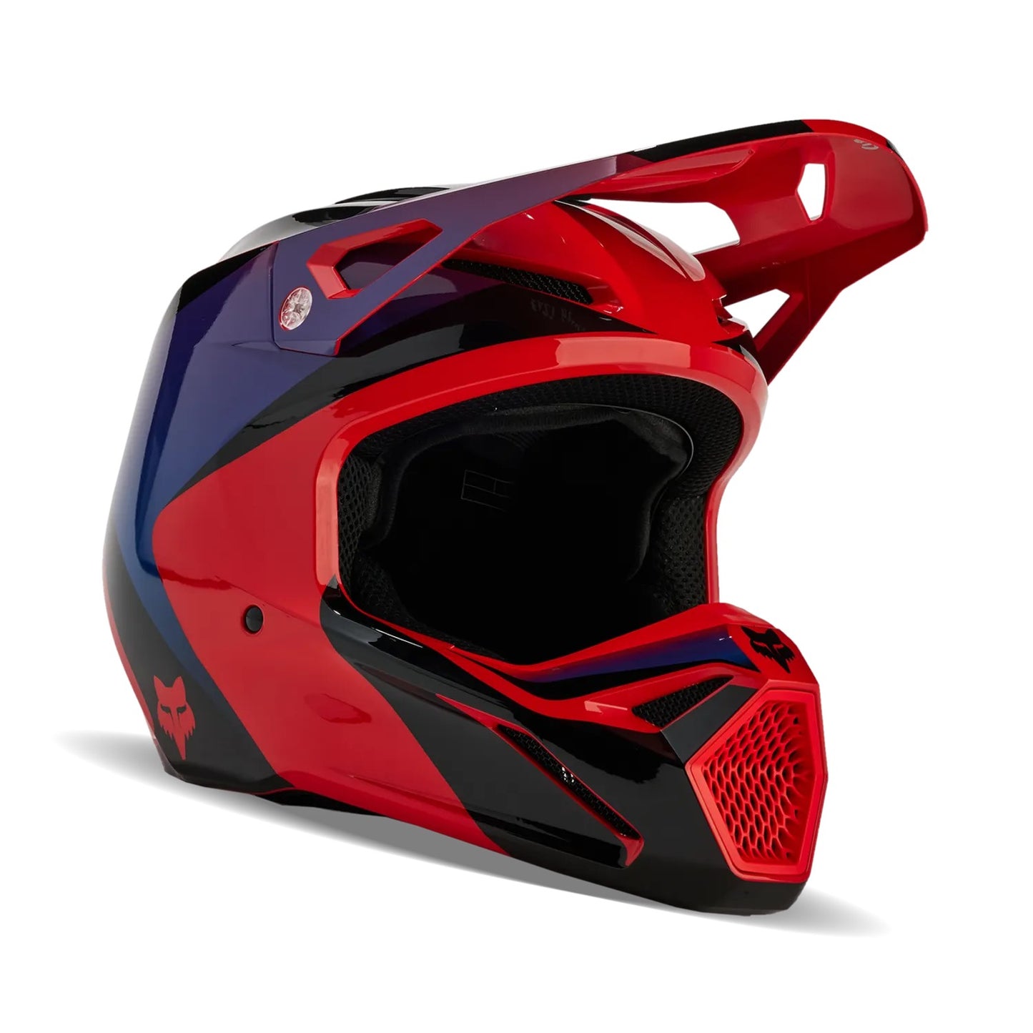 Fox helm v1 Streak fluo rood