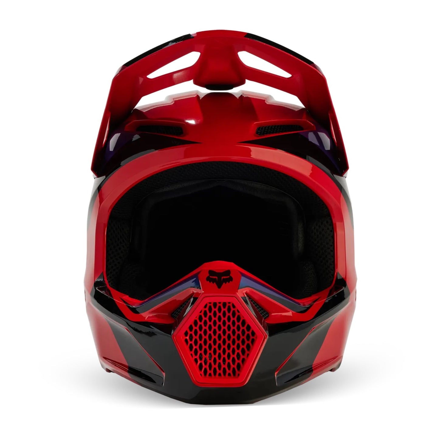 Fox helm v1 Streak fluo rood