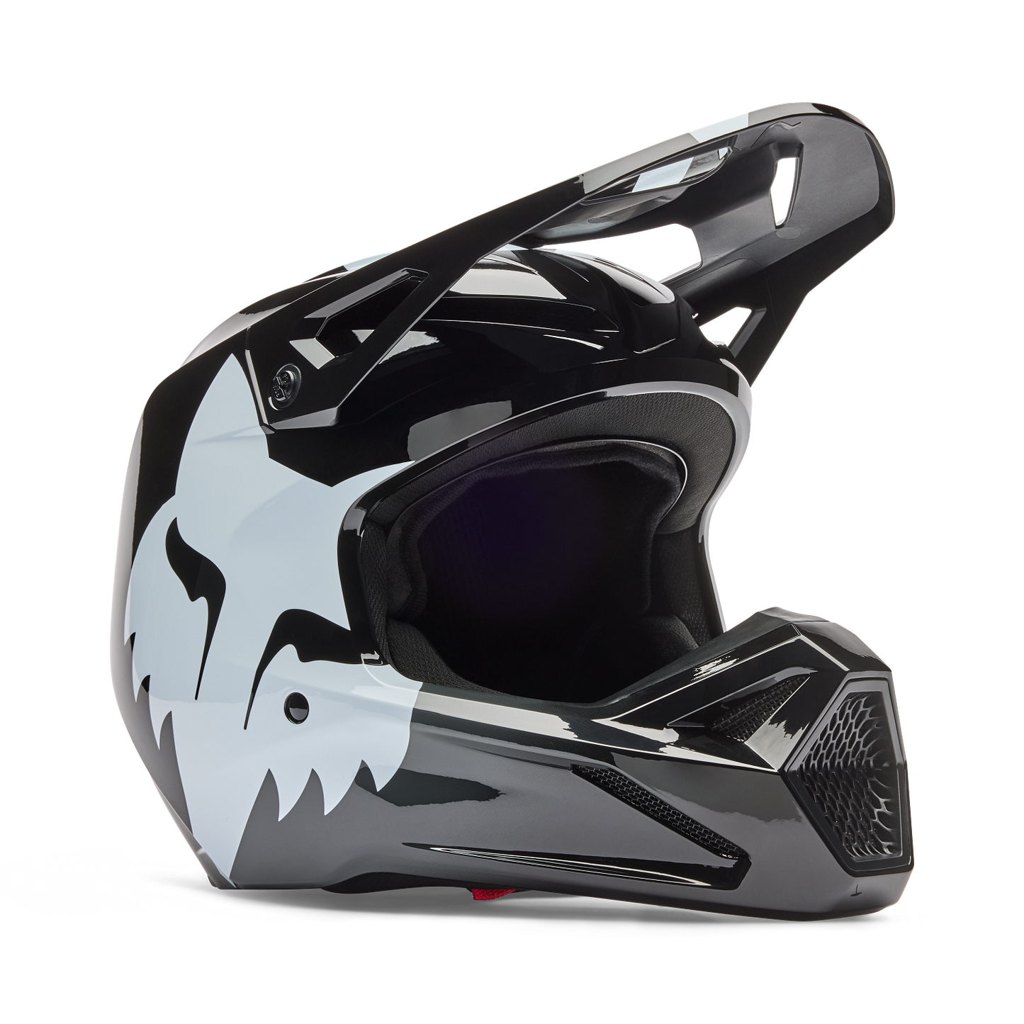 Fox v1 shield black youth helm