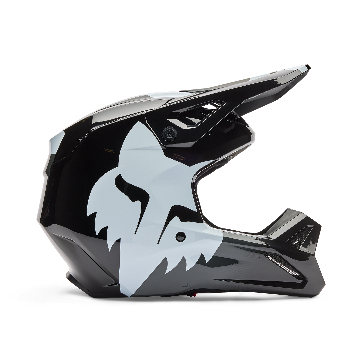 Fox v1 shield black youth helm