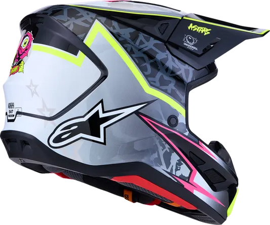 Alpinestars Helm SM7 BLASTER Zwart/Grijs/Fluor Geel